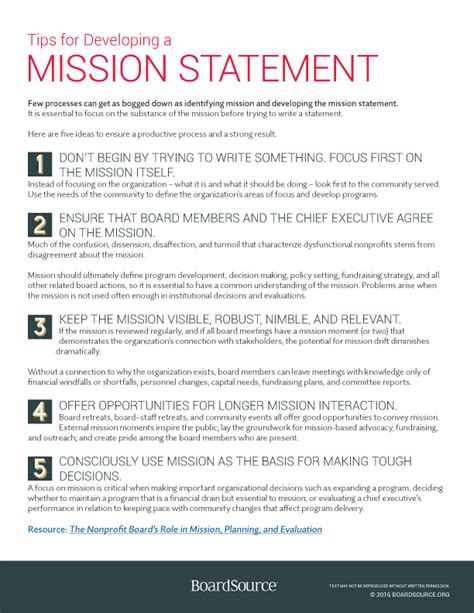 foundation mission statement examples